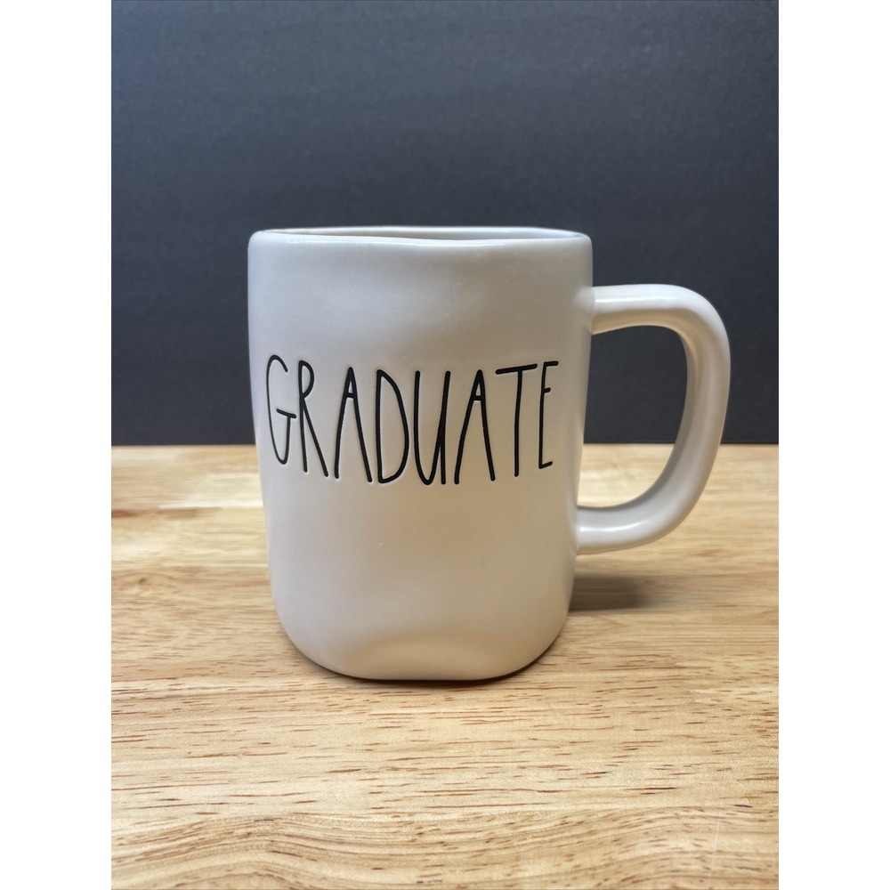 Rae Dunn Mug- Graduate- Large Black Letters Artisan Collection By Magenta
